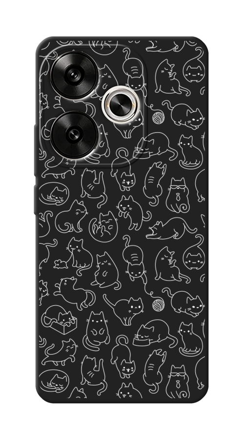 

Чехол Awog на Xiaomi Redmi Turbo 3/Poco F6 "Шкодливые котики", Прозрачный;бежевый, 322252-1