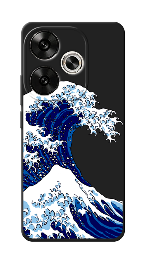

Чехол Awog на Xiaomi Redmi Turbo 3/Poco F6 "Волна в Канагаве", Синий;белый, 322252-1