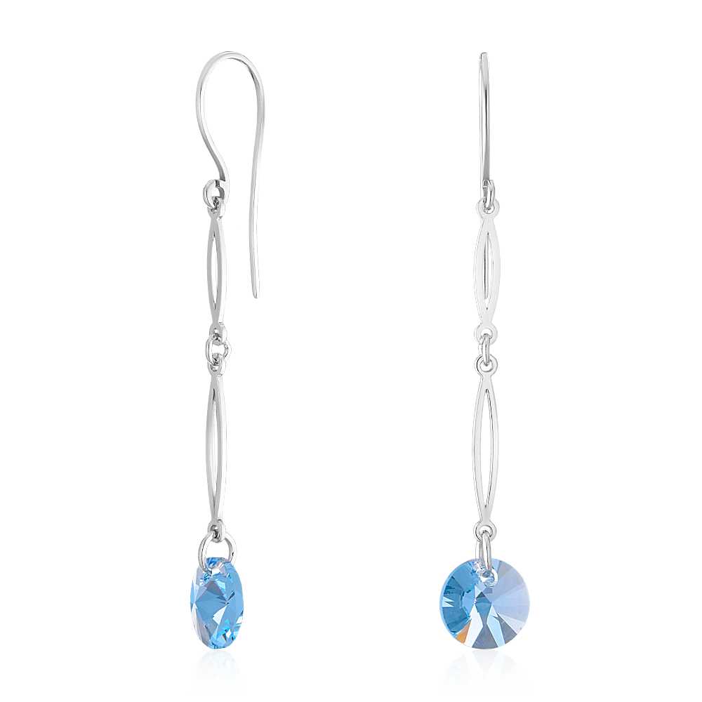 

Серьги из серебра со swarovski ЮВЕЛИР КАРАТ 2129441/92