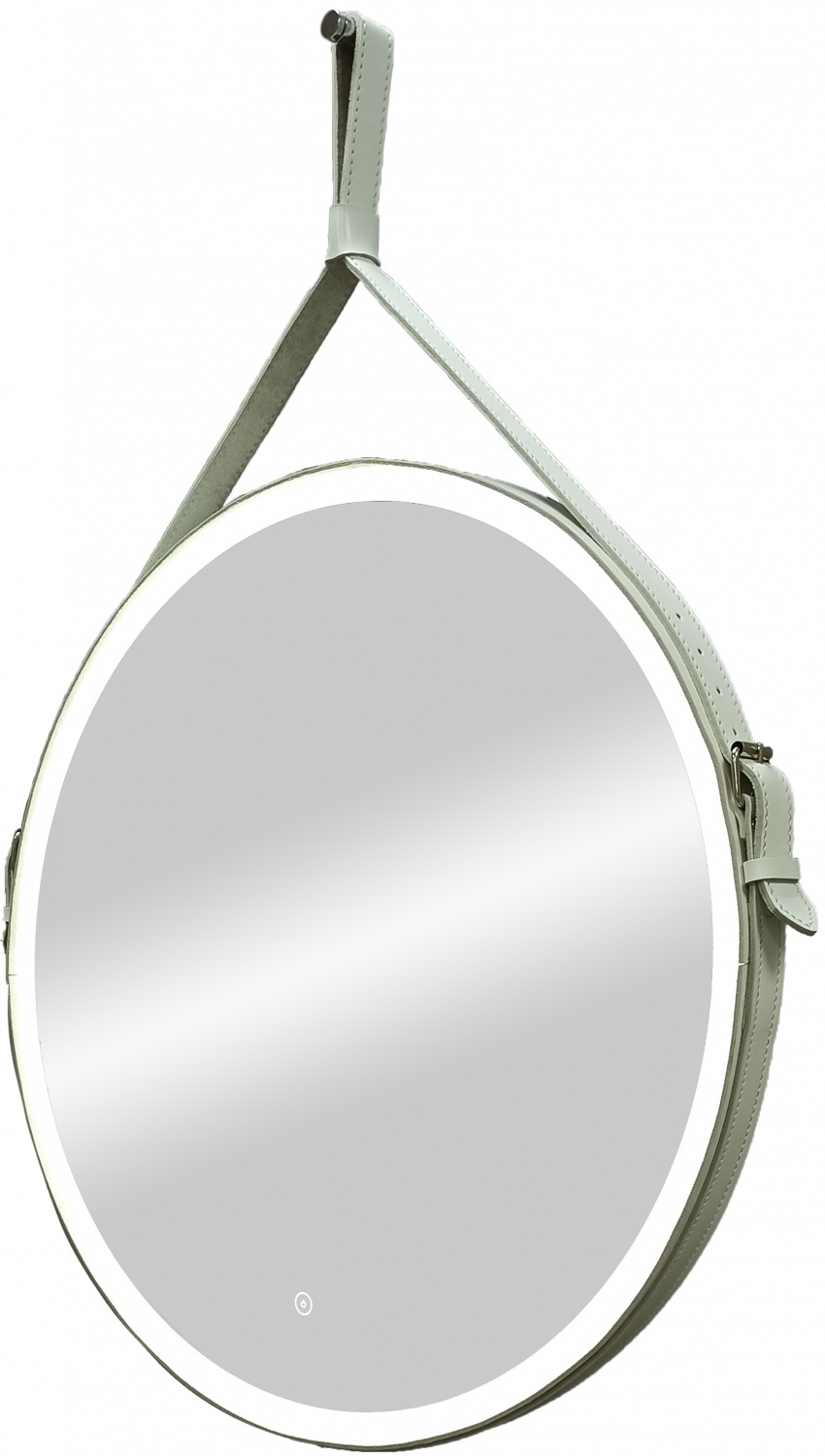 Art&Max Зеркало Art&Max Milan AM-Mil-800-DS-F белый ремень комплект ошейник 45 60х2 5 см кожаный и поводок 150х2 5 см брезентовый коньячный