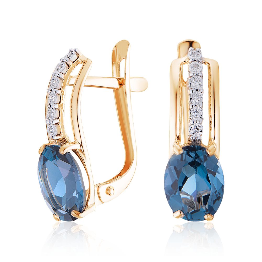 

Серьги из красного золота с бриллиантом ЮВЕЛИР КАРАТ 3226096/9тл, 3226096/9тл