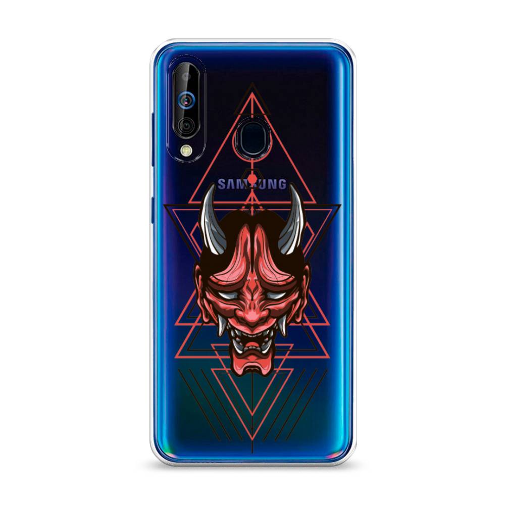 

Чехол на Samsung Galaxy A60 "Hanya Oni mask", Серый;красный;черный, 28250-4