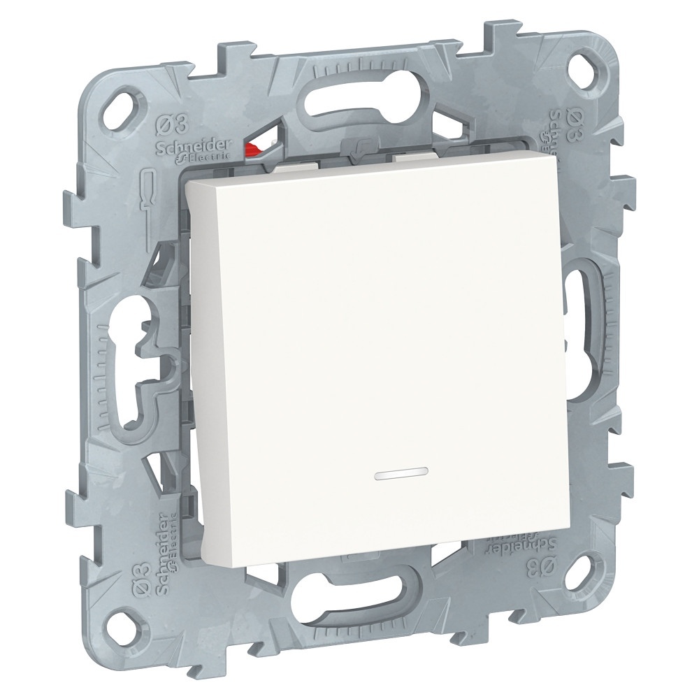 

Выключатель Schneider Electric 1-клавишный белый NU520518N.3 3 шт