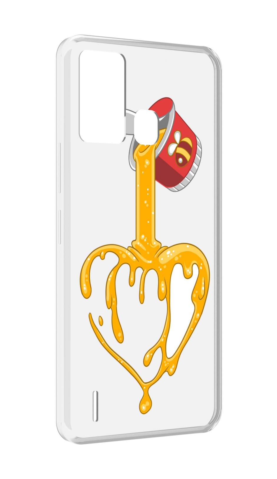 

Чехол MyPads медовое сердце для ITEL S16 / ITEL Vision 1 Pro, Прозрачный, Tocco