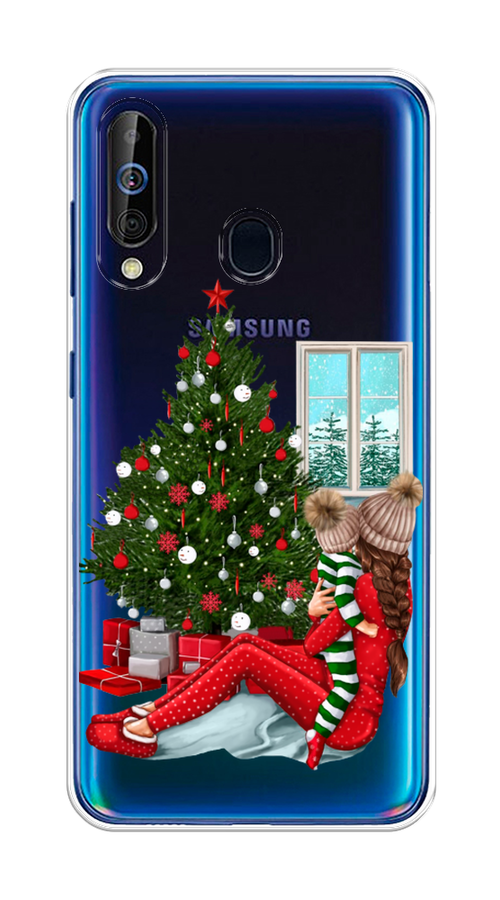 

Чехол на Samsung Galaxy A60 "Новый год с мамой", Красный;зеленый;голубой, 28250-6