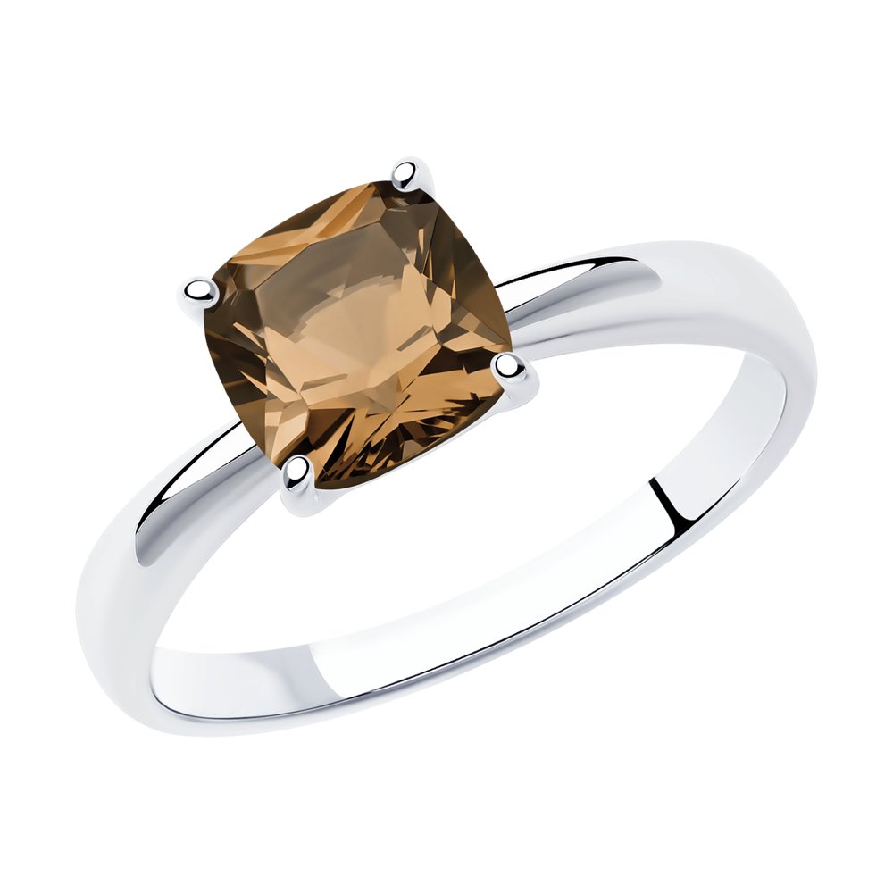 

Кольцо из серебра р. 16 SOKOLOV 92011256, раухтопаз, 92011256