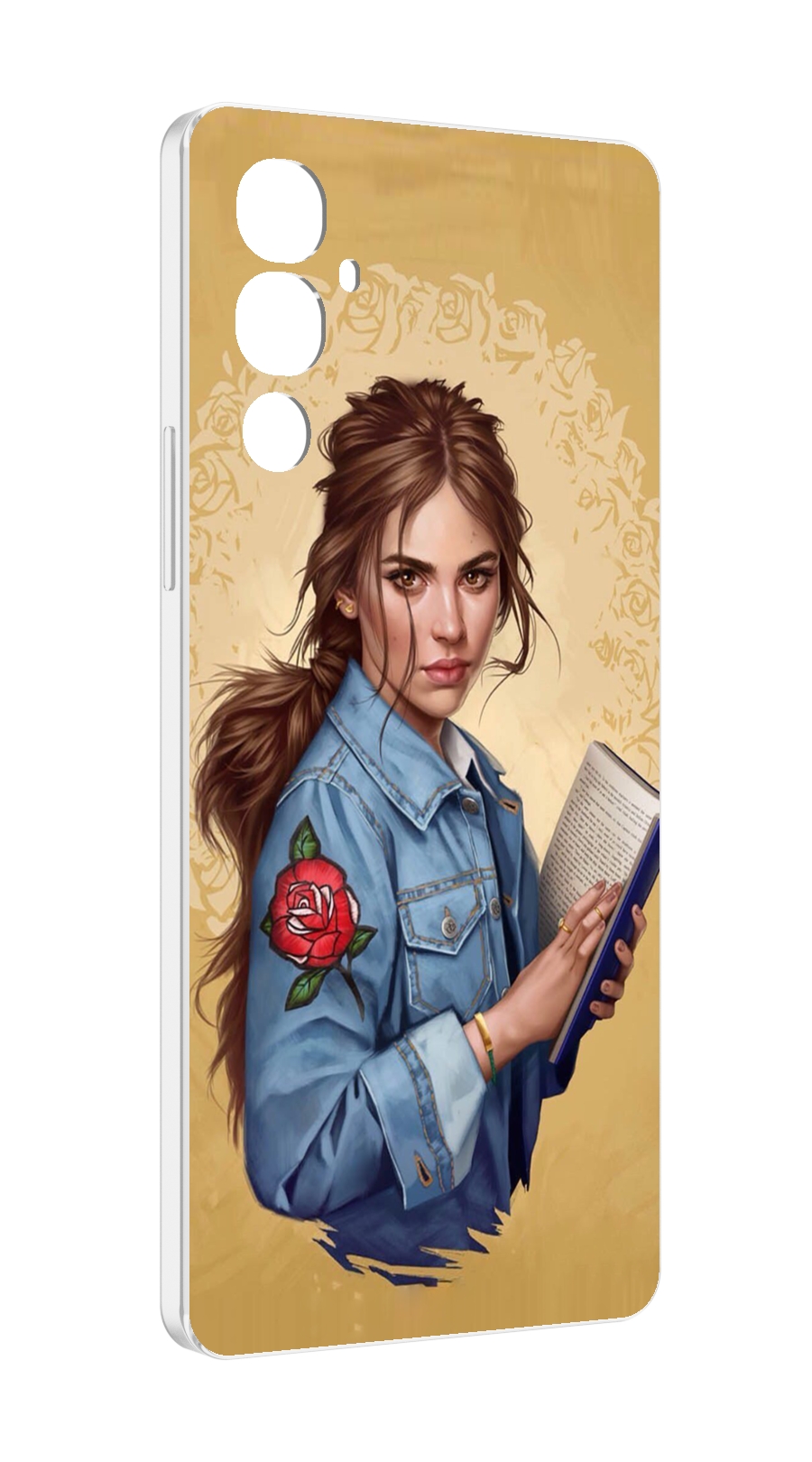 

Чехол MyPads девушка-в-бежевом-фоне для Tecno Pova 4, Прозрачный, Tocco