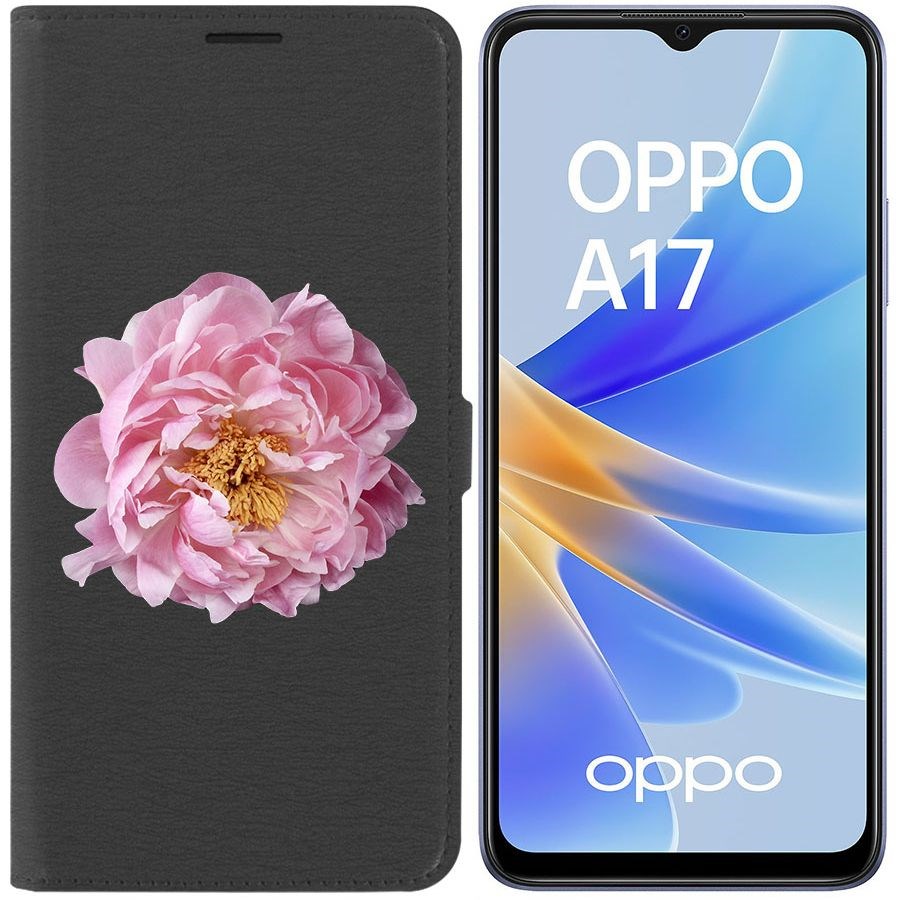 Чехол-книжка Eco Book для Oppo A17 Розовый пион