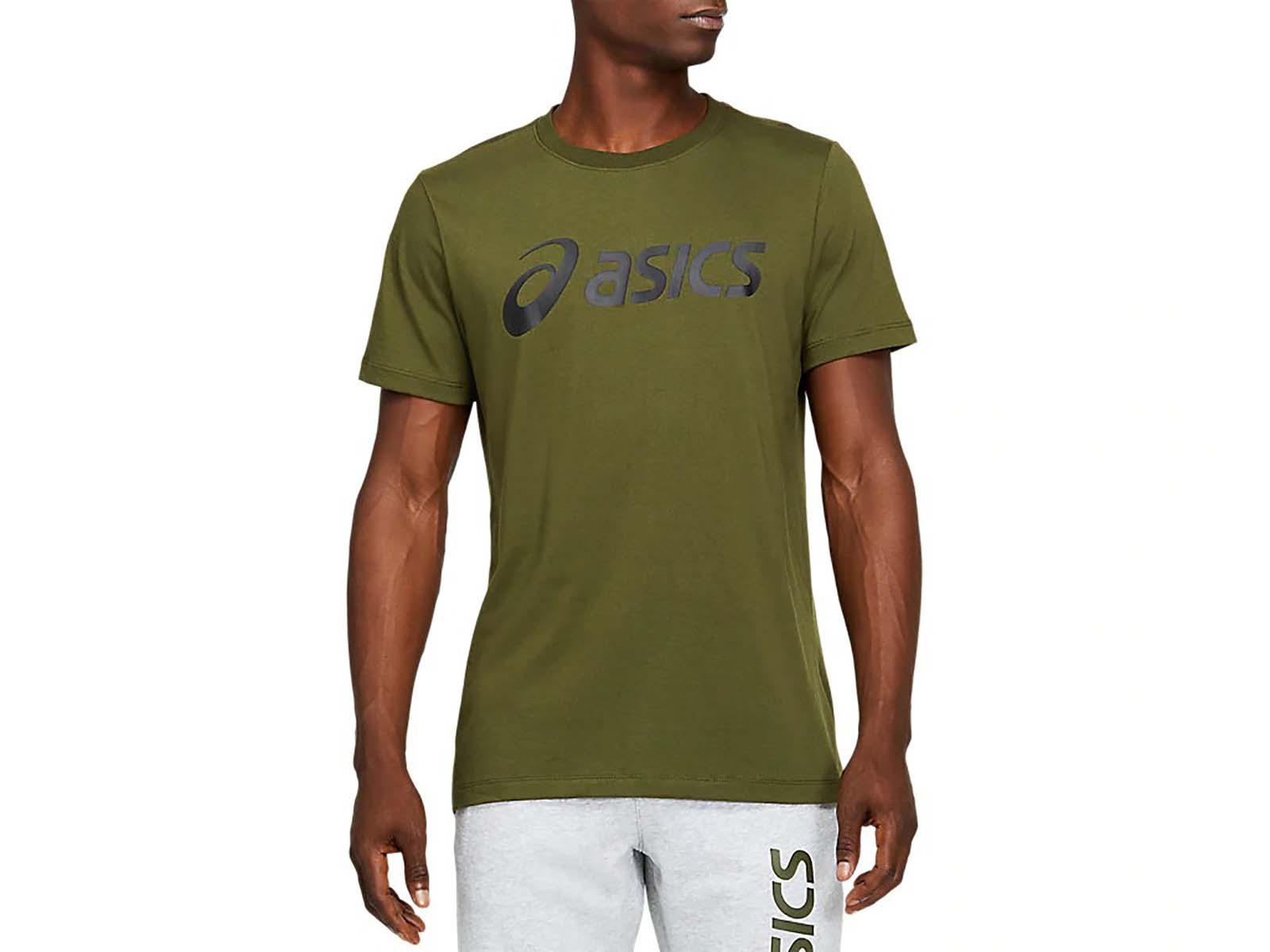 фото Футболка мужская asics big logo tee asics зеленая l