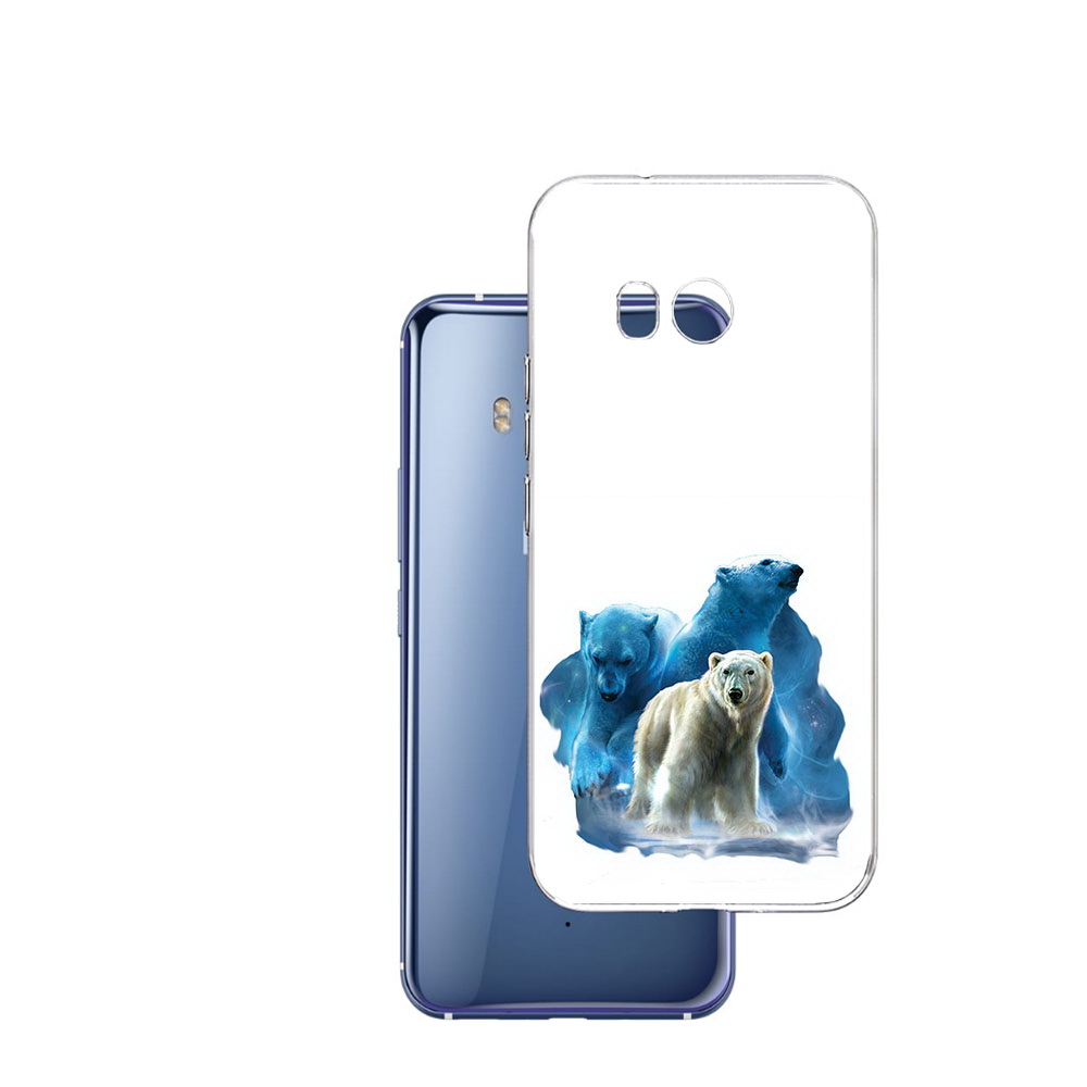

Чехол MyPads Tocco для HTC U11 полярный медведь, Прозрачный, Tocco
