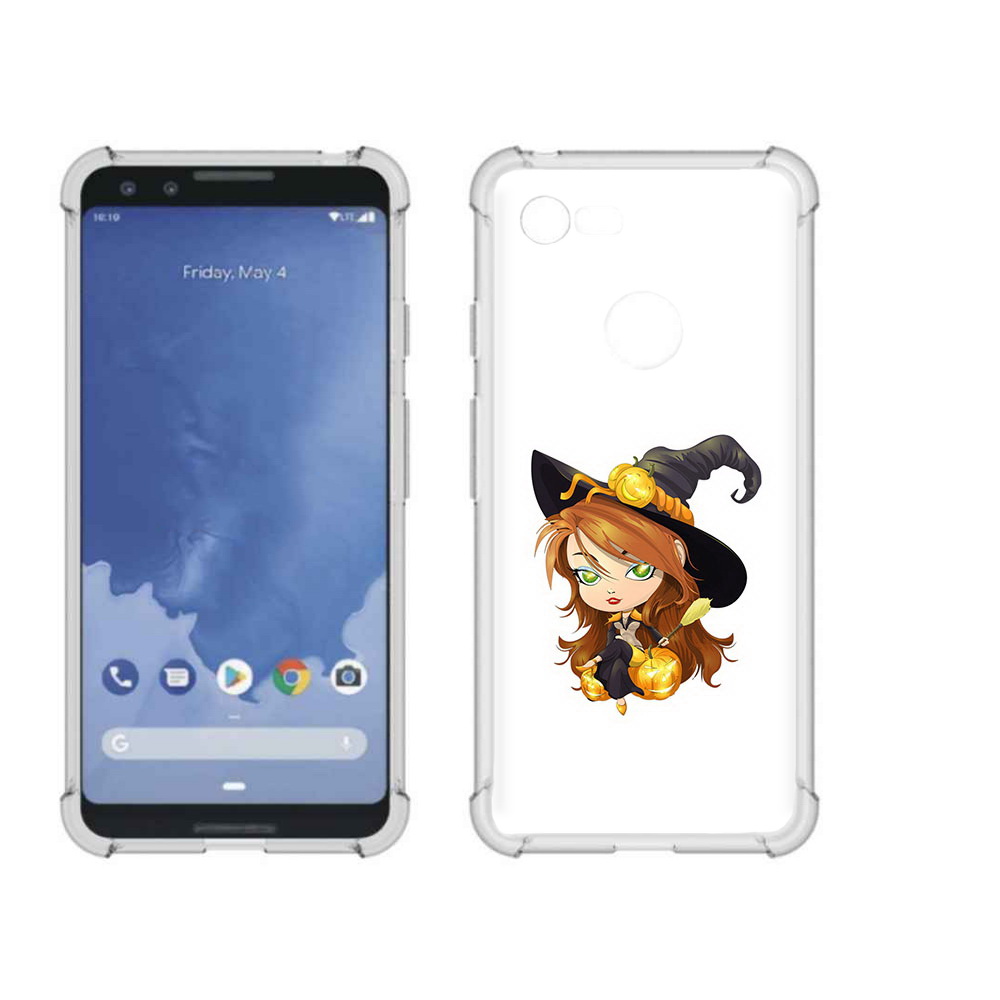 

Чехол MyPads Tocco для Google Pixel 3 Ведьмочка, Прозрачный, Tocco