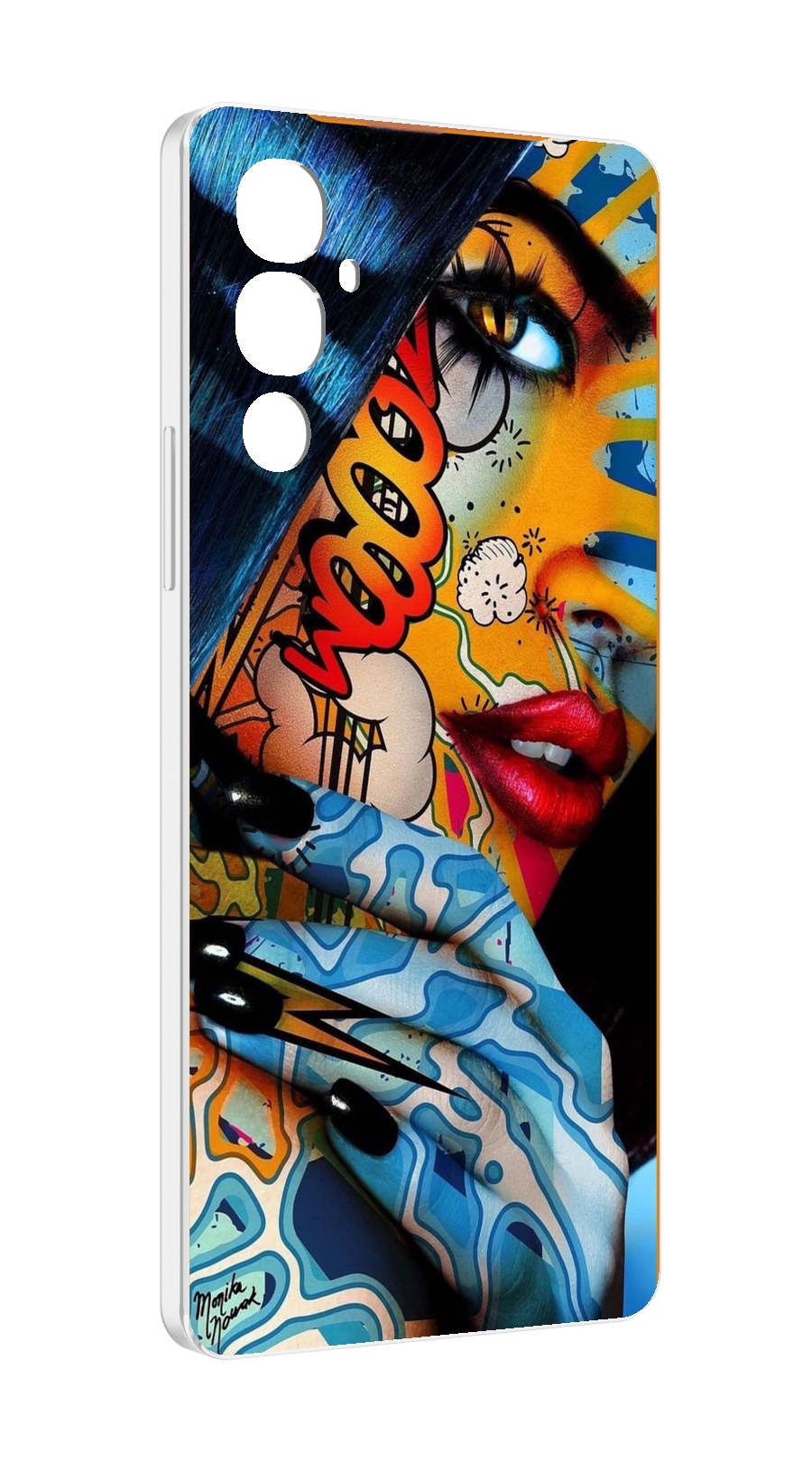 

Чехол MyPads девушка разрисованная краскам иженский для Tecno Pova 4, Прозрачный, Tocco