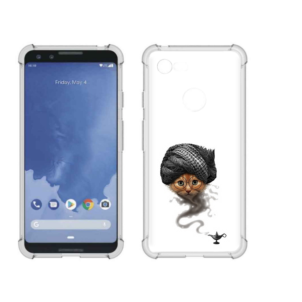 

Чехол MyPads Tocco для Google Pixel 3 кот джин, Прозрачный, Tocco