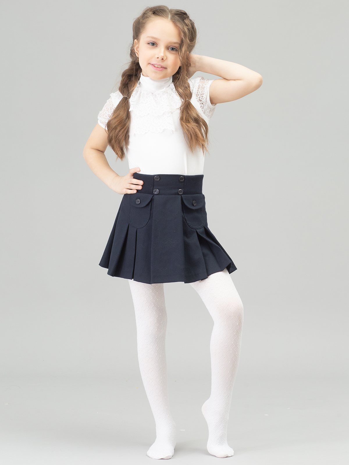 

Колготки детские Giulia, цв. белый р.128, JILL04