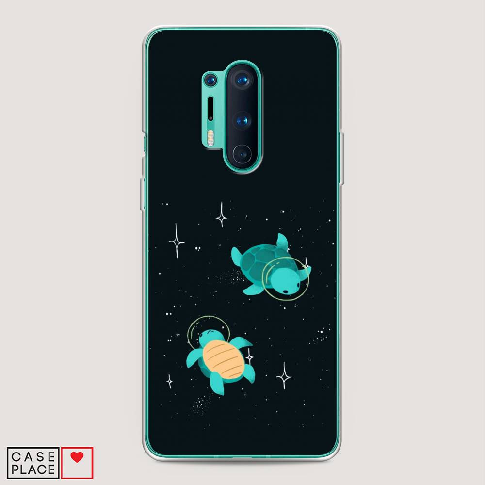 

Чехол Awog на OnePlus 8 Pro / ВанПлас 8 Pro "Черепашки космонавты", Черный;синий, 151050-4