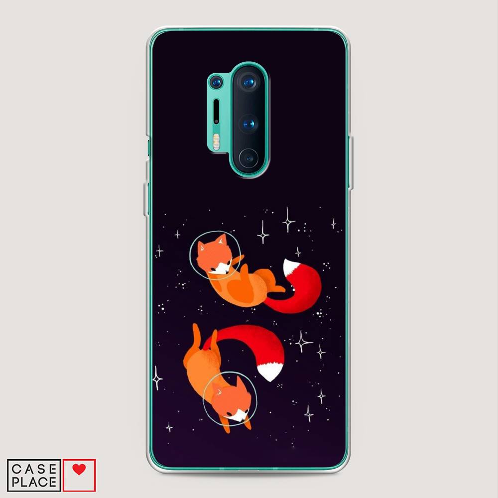 

Чехол Awog на OnePlus 8 Pro / ВанПлас 8 Pro "Лисы космонавты", Оранжевый, 151050-4