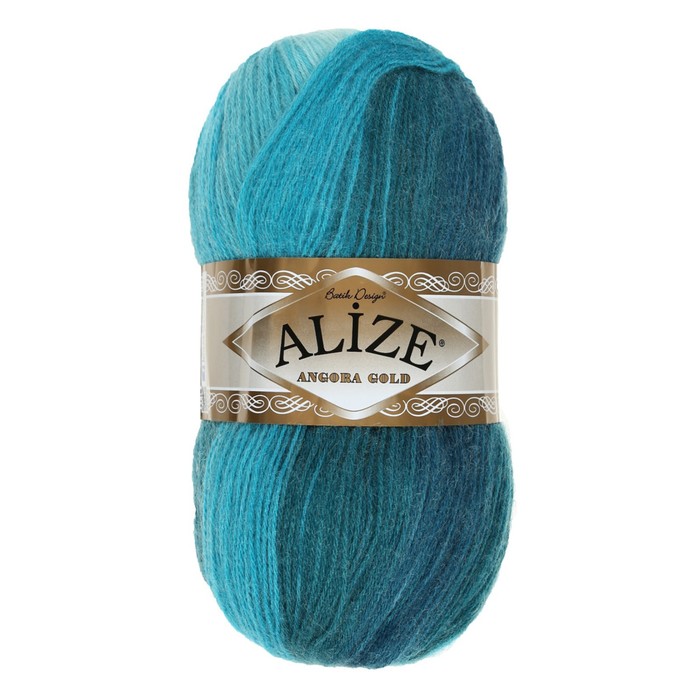 

Пряжа Angora Gold Batik 20% шерсть, 80% акрил 550м/100гр (1892), Бирюзовый, Пряжа для вязания "Angora Gold Batik"