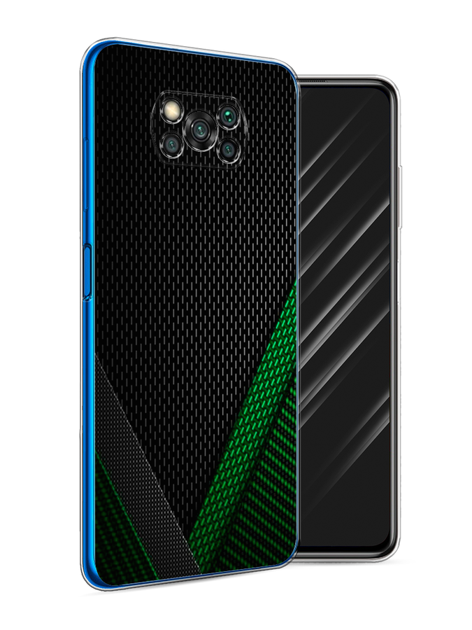 

Чехол Awog на Poco X3/X3 Pro "Зеленый карбон", Разноцветный, 310650-3