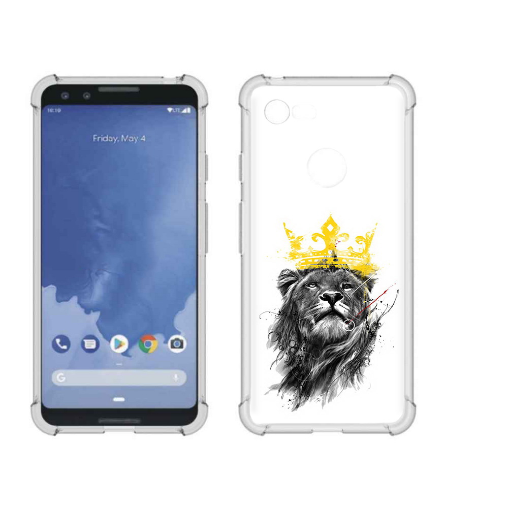 

Чехол MyPads Tocco для Google Pixel 3 король-лев, Прозрачный, Tocco