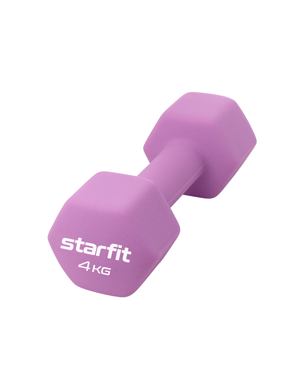 

Без упаковки гантель неопреновая Starfit Db-201 4 кг, фиолетовый пастель