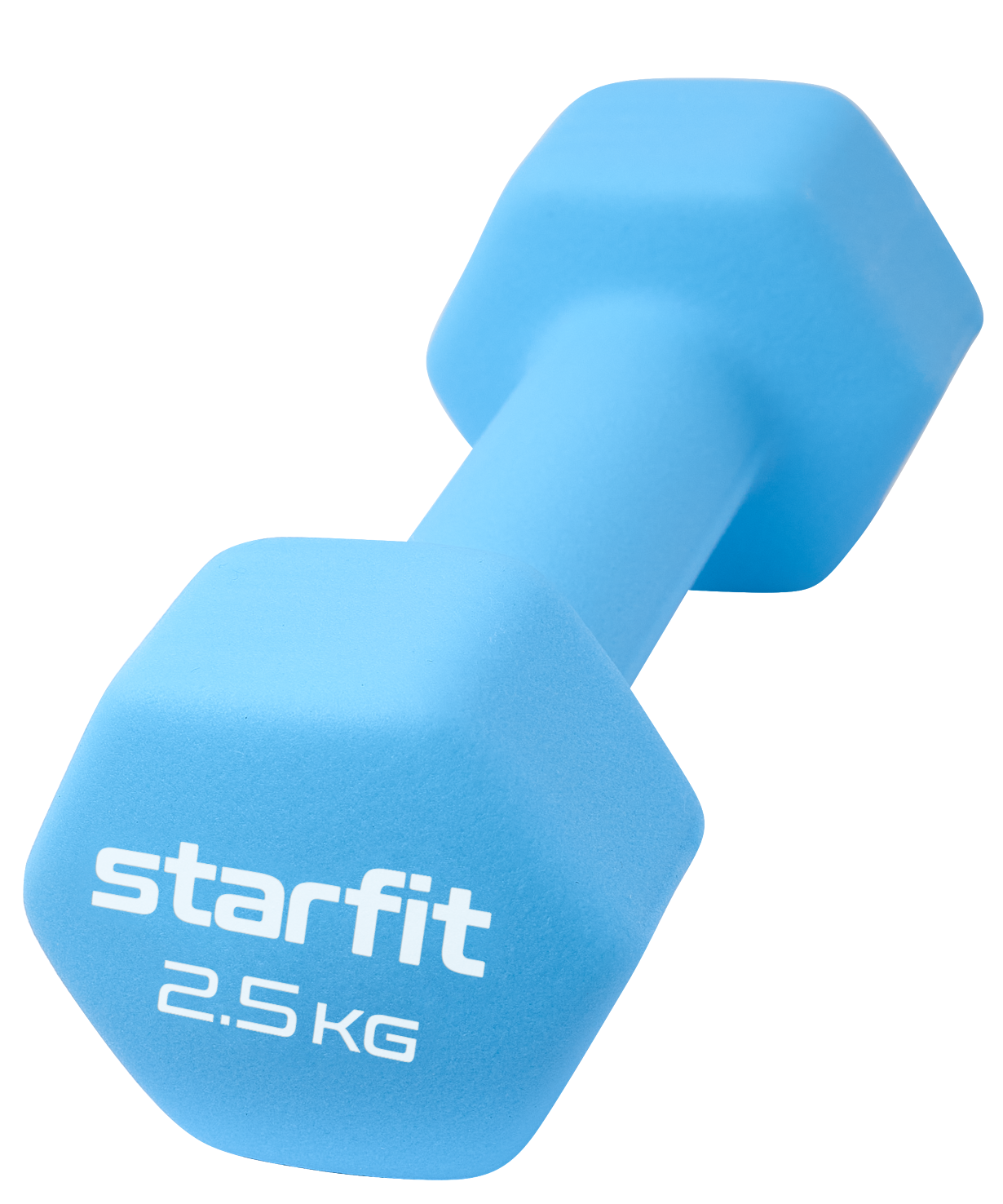 

Без упаковки гантель неопреновая Starfit Db-201 2,5 кг, синий пастель