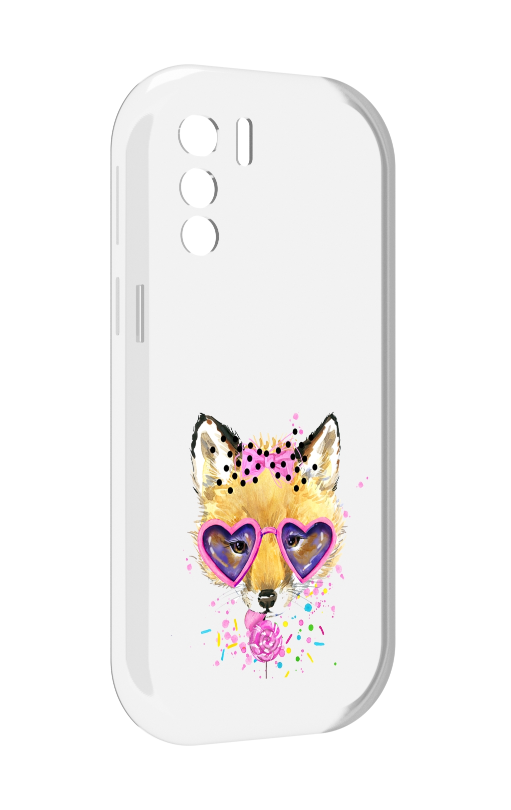 

Чехол MyPads лисенок с бантиком для UleFone Note 13P, Прозрачный, Tocco