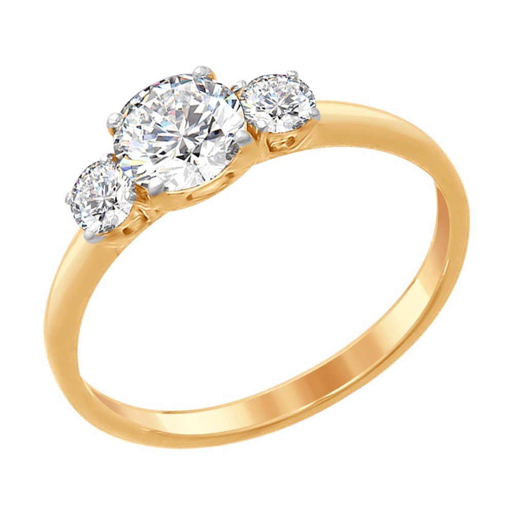 

Кольцо из серебра с фианитом р.18 SOKOLOV 89010079, 89010079