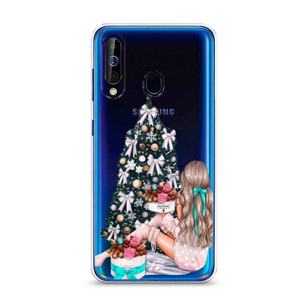 

Чехол на Samsung Galaxy A60 "New Year", Зеленый;бежевый;голубой, 28250-5