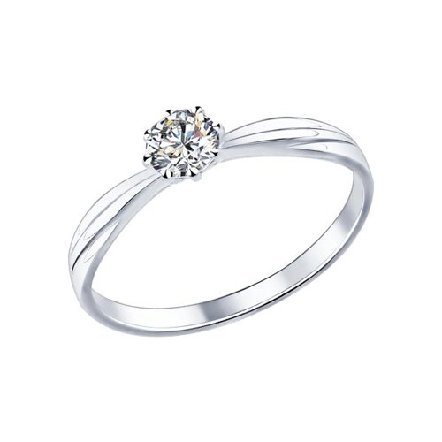 

Кольцо из серебра с фианитом р.19 SOKOLOV 89010009, 89010009