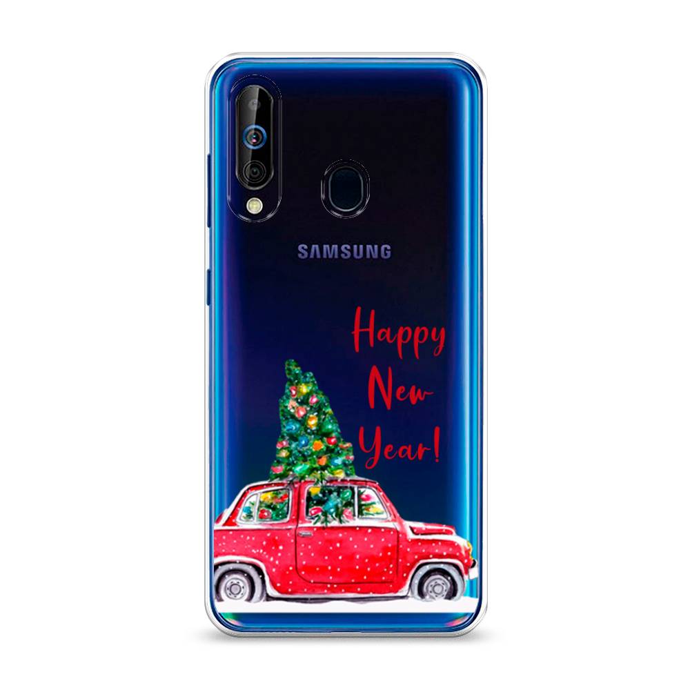 

Чехол на Samsung Galaxy A60 "Happy New Year", Красный;зеленый, 28250-5