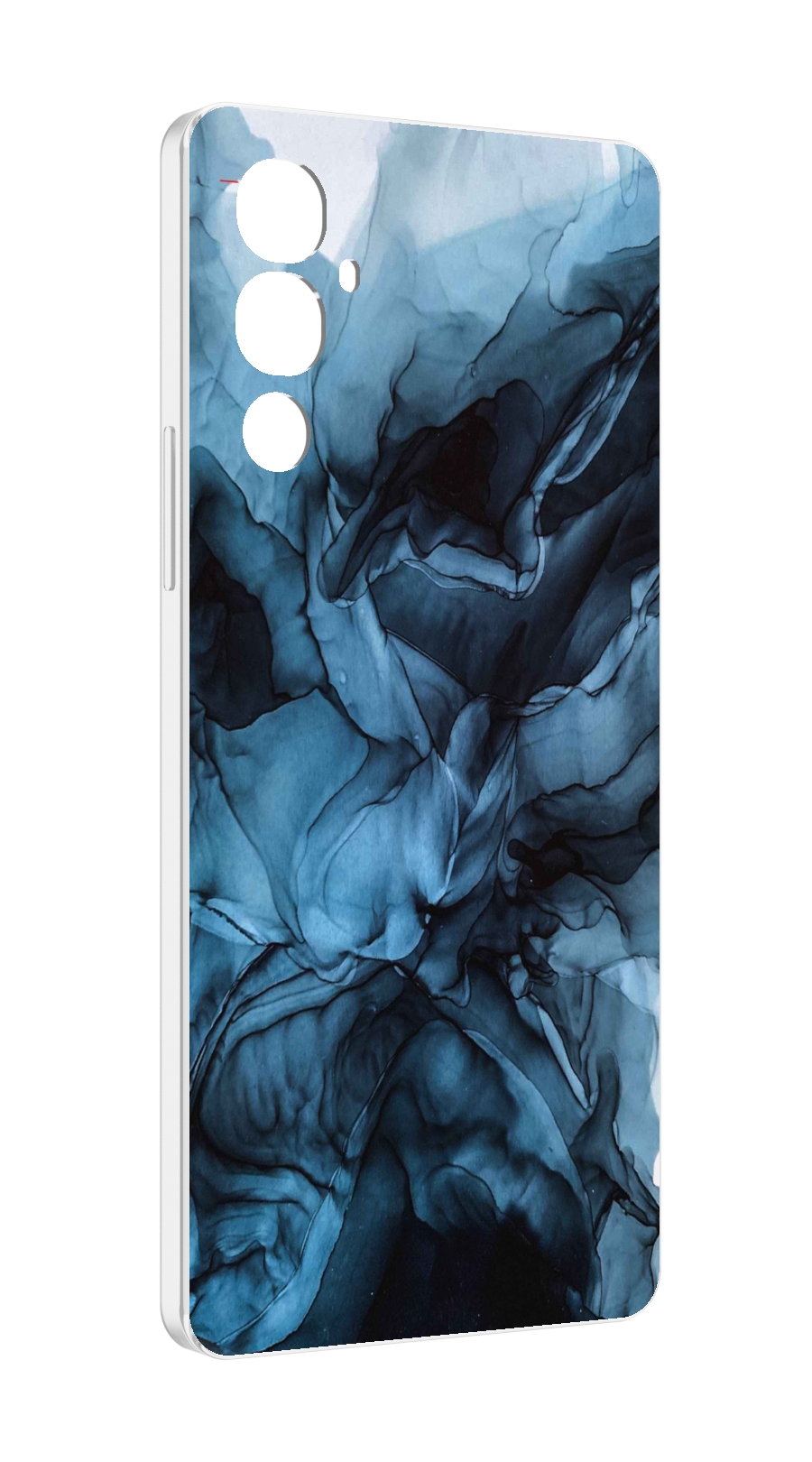

Чехол MyPads голубой дымок для Tecno Pova 4, Прозрачный, Tocco