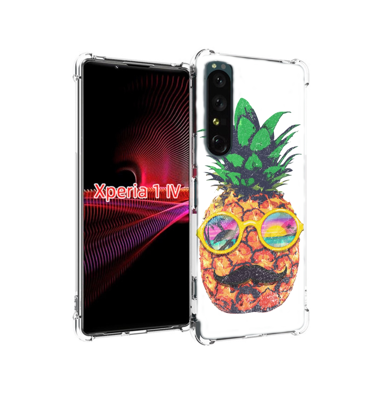 

Чехол накладка MyPads прикольный ананас с лицом для Sony Xperia 1 IV, Прозрачный, Tocco