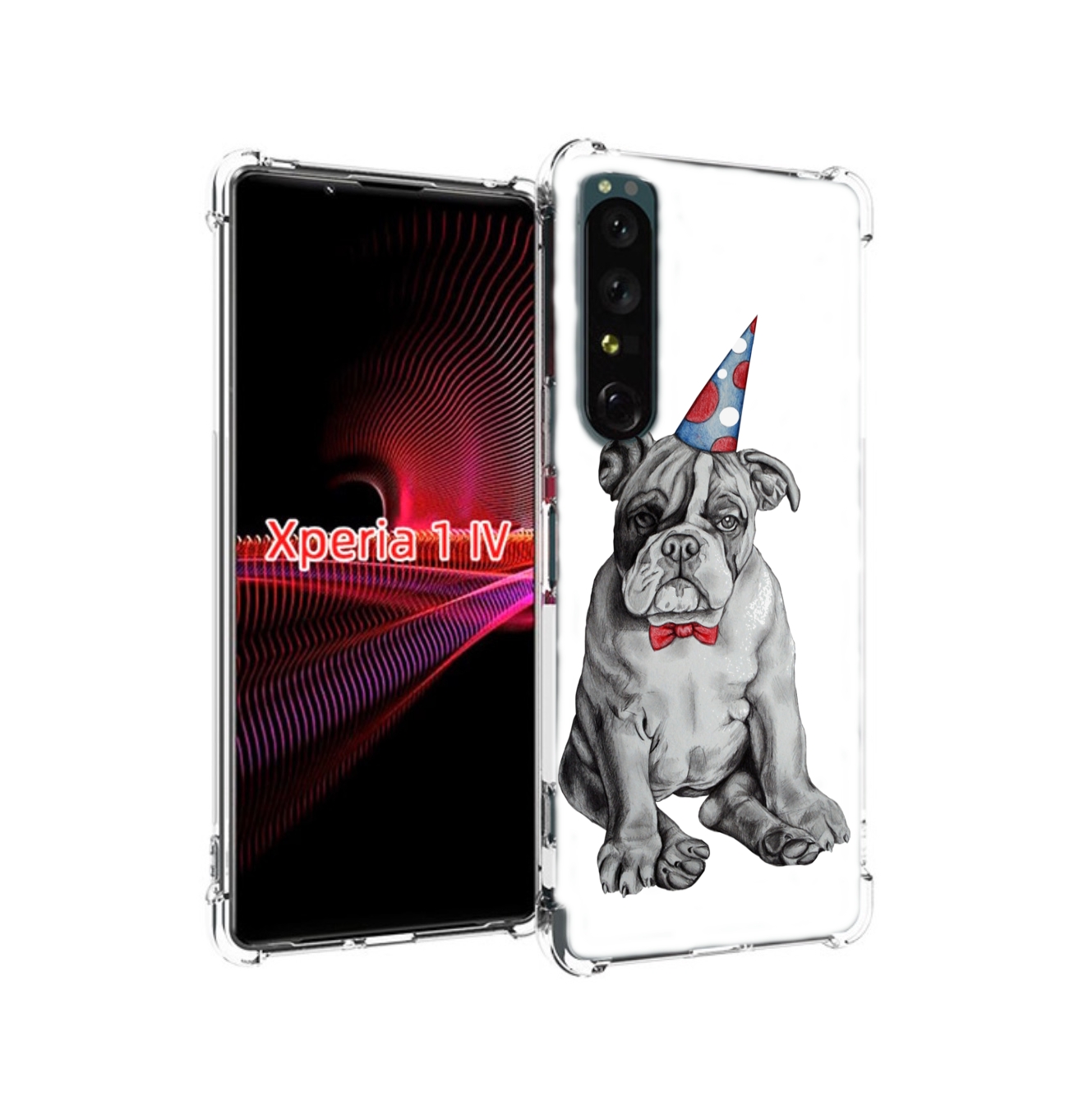 

Чехол накладка MyPads праздничный щенок для Sony Xperia 1 IV, Прозрачный, Tocco
