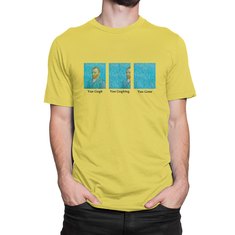 

Футболка мужская Dream Shirts Ван Гог Ушел желтая 2XL, Желтый, Ван Гог Ушел