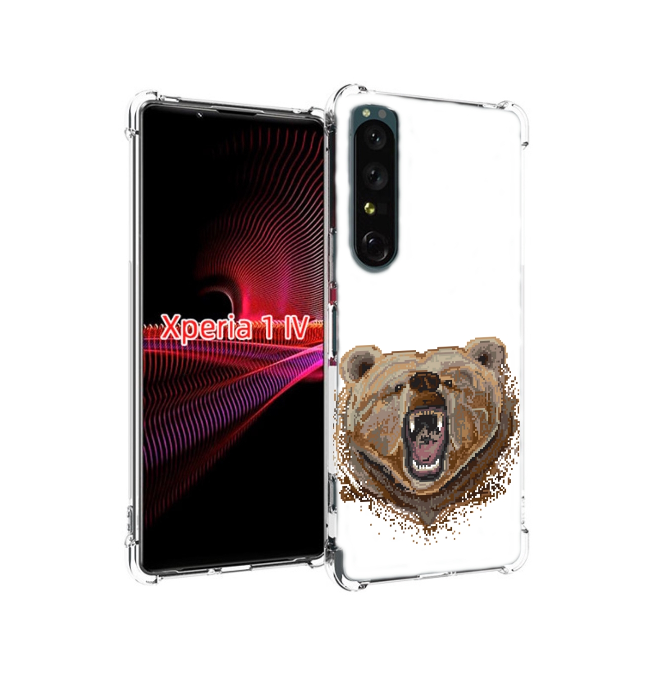 

Чехол накладка MyPads пиксельный медведь для Sony Xperia 1 IV, Прозрачный, Tocco