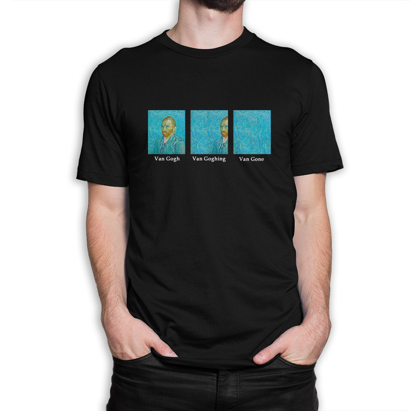 

Футболка мужская Dream Shirts Ван Гог Ушел черная L, Черный, Ван Гог Ушел