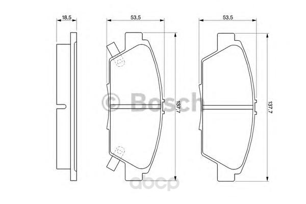 

Тормозные колодки Bosch дисковые 986424289