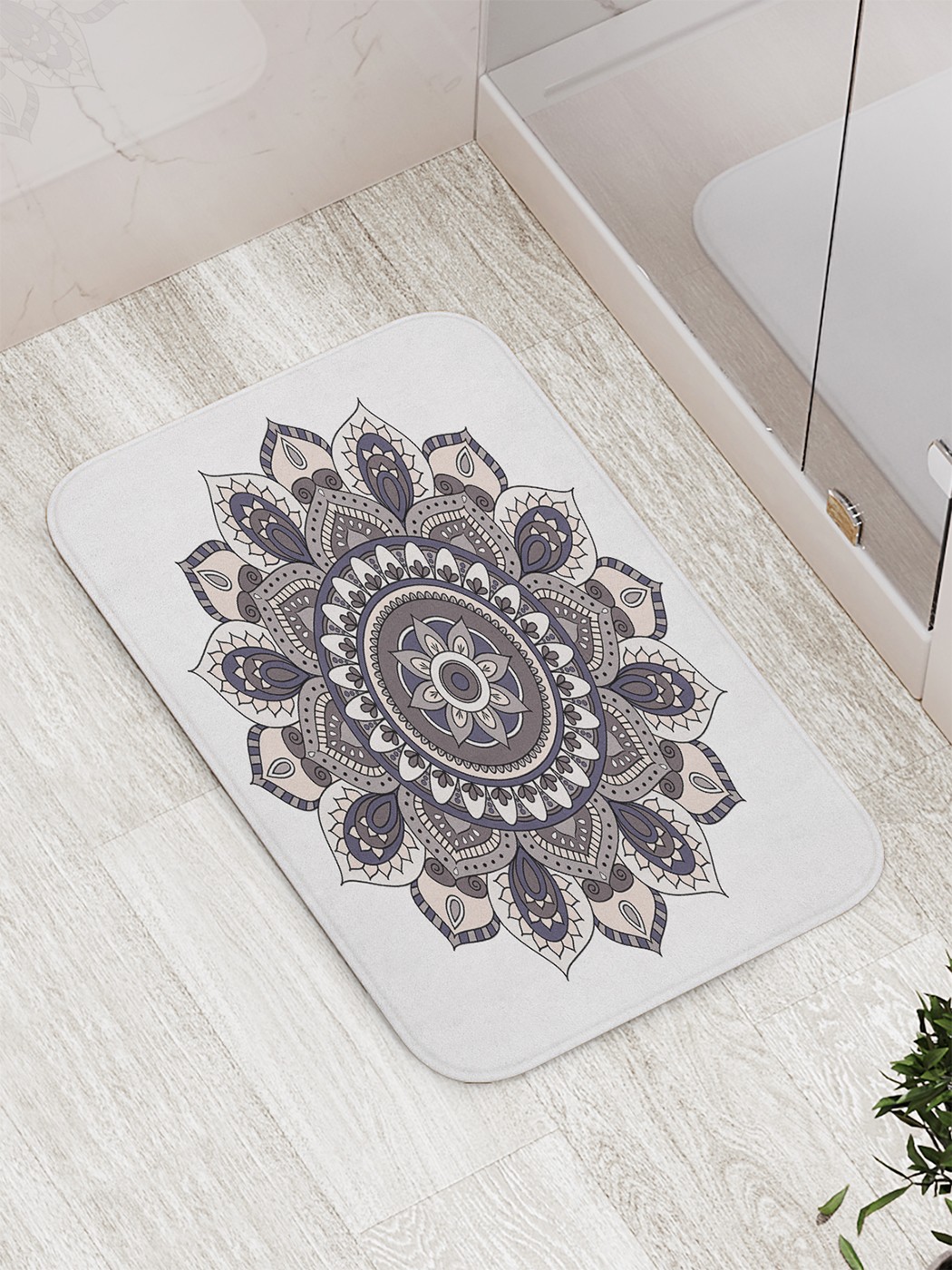 

Коврик противоскользящий для ванной, сауны, бассейна, 77х52 см bath_77813 JoyArty