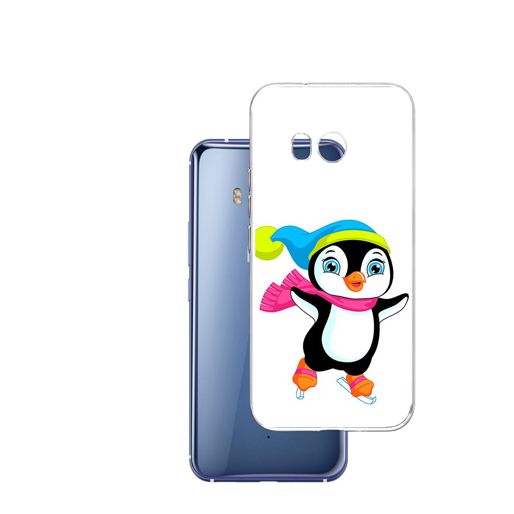 

Чехол MyPads Tocco для HTC U11 пингвин на коньках, Прозрачный, Tocco