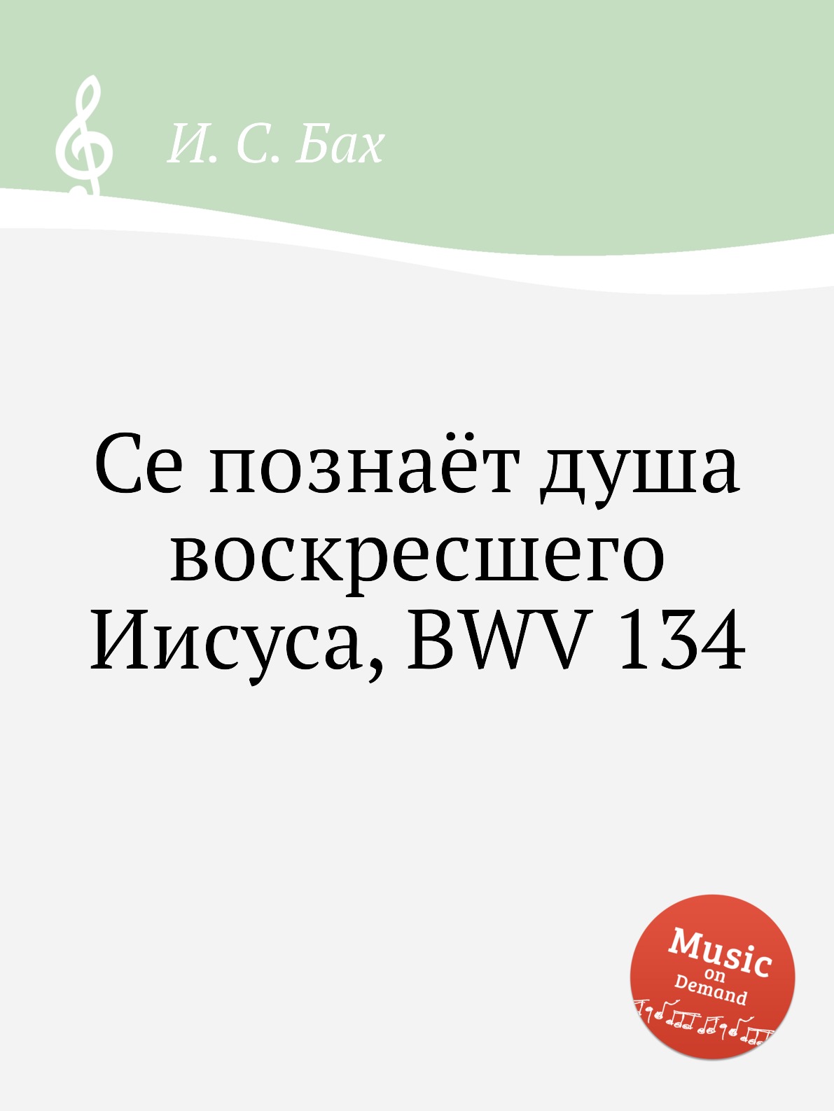 

Книга Се познаёт душа воскресшего Иисуса, BWV 134
