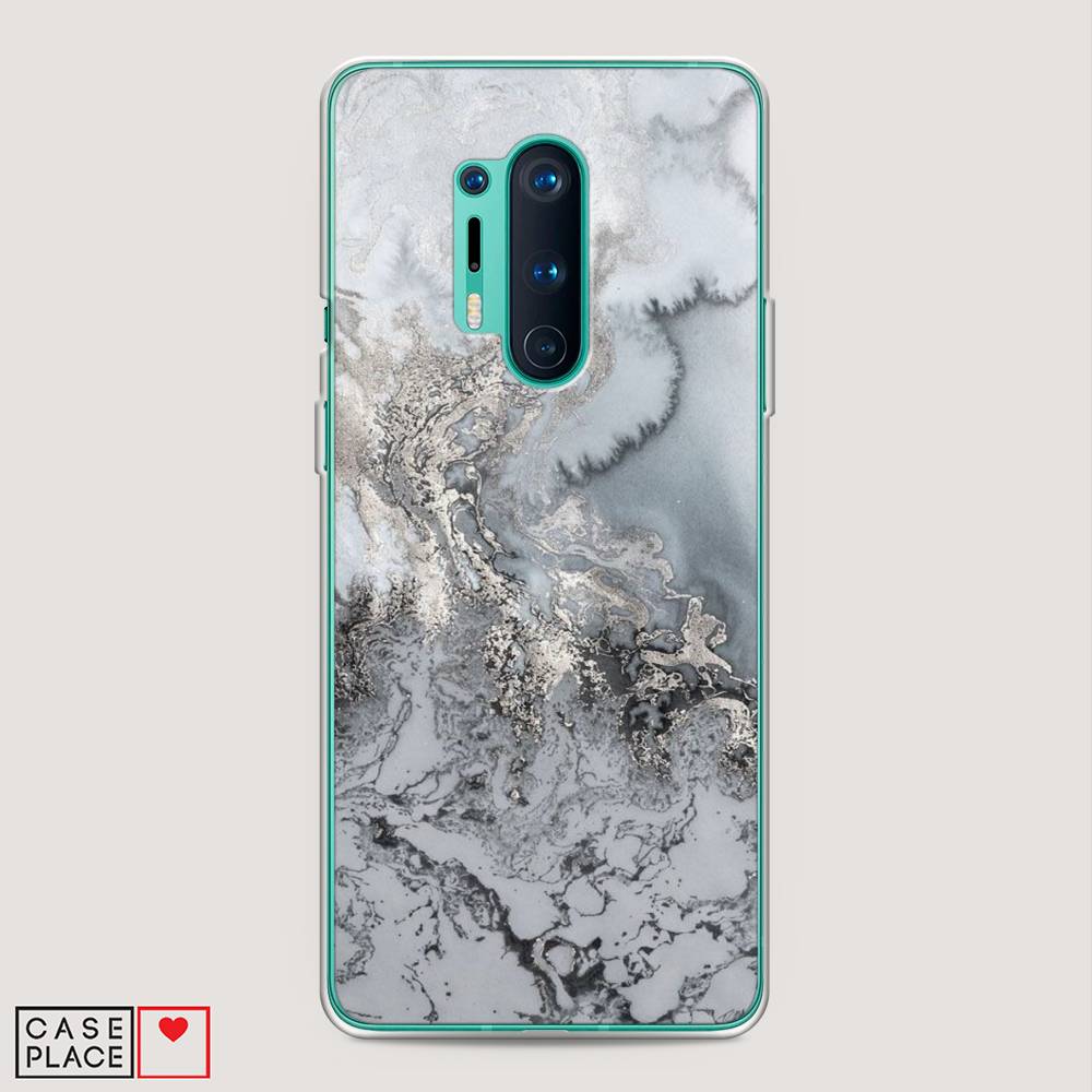 

Чехол Awog на OnePlus 8 Pro / ВанПлас 8 Pro "Морозная лавина серая", Серый;серебристый, 151050-3