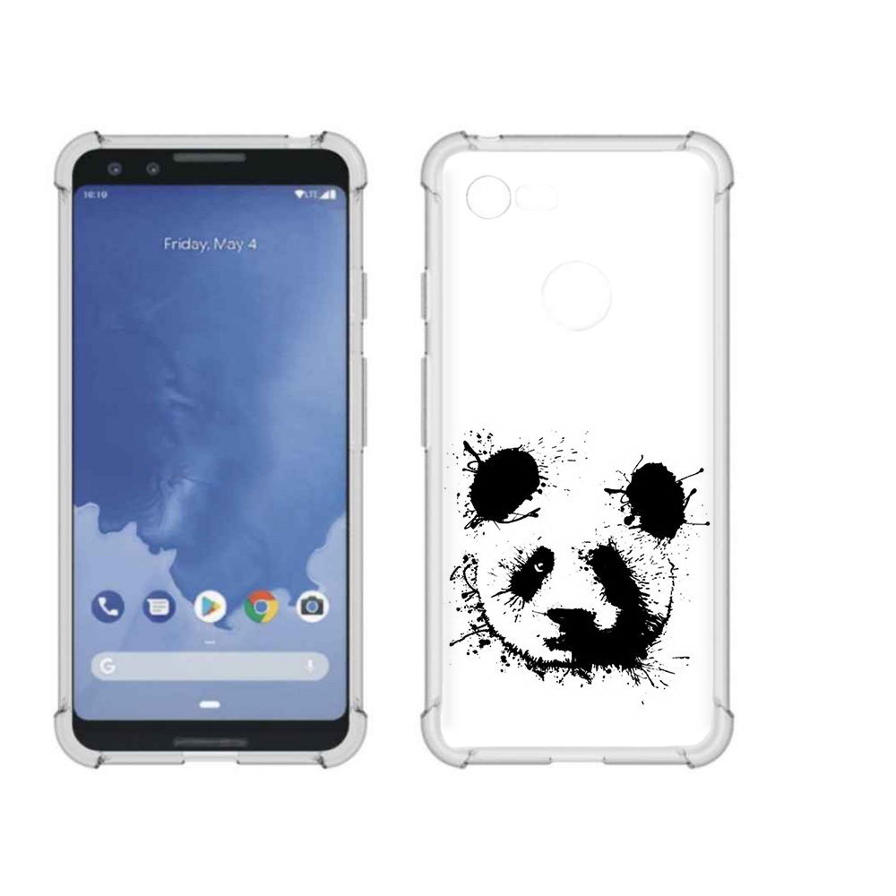 

Чехол MyPads Tocco для Google Pixel 3 клякса-панда, Прозрачный, Tocco