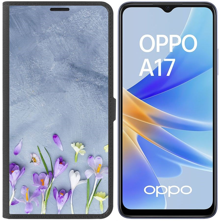 Чехол-книжка Eco Book для Oppo A17 Цветочное настроение