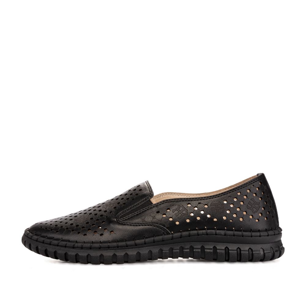 

Мокасины женские Marisetta 245-31WK-819SS черные 38 RU, Черный, 245-31WK-819SS