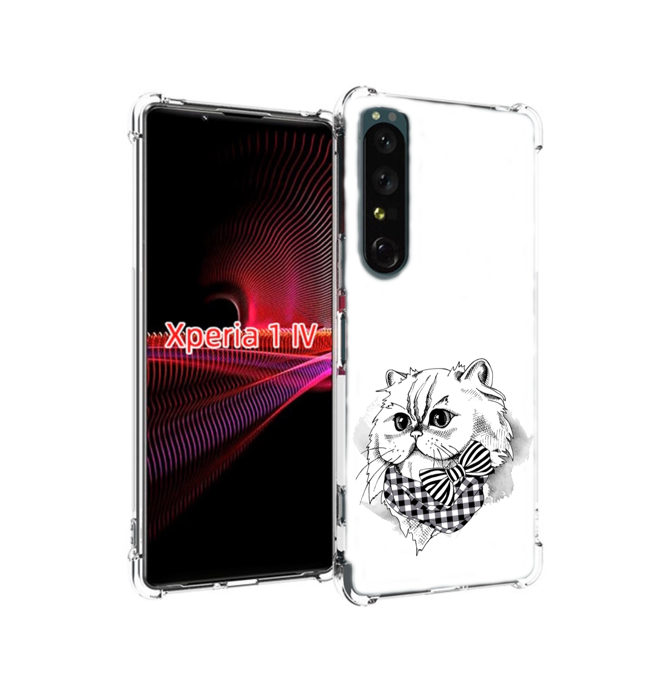 Чехол накладка MyPads нарисованная красивая кошечка для Sony Xperi...