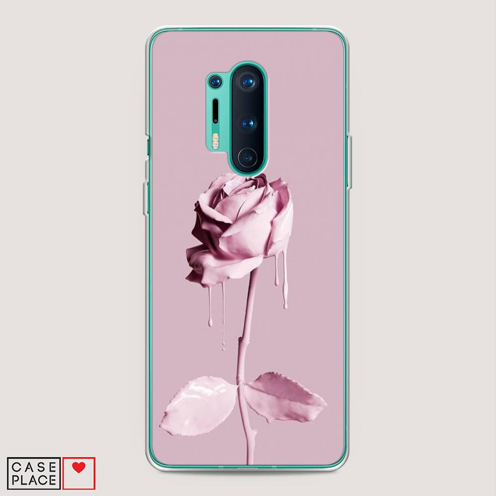 

Чехол Awog на OnePlus 8 Pro / ВанПлас 8 Pro "Роза в краске", Белый;розовый, 151050-8