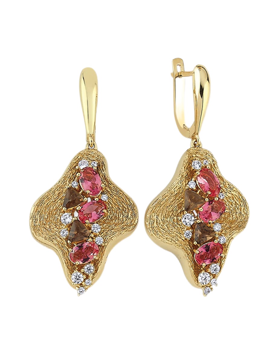 

Серьги из желтого золота с фианитом MOSTAR JEWELLERY MXS0008-E, MXS0008-E