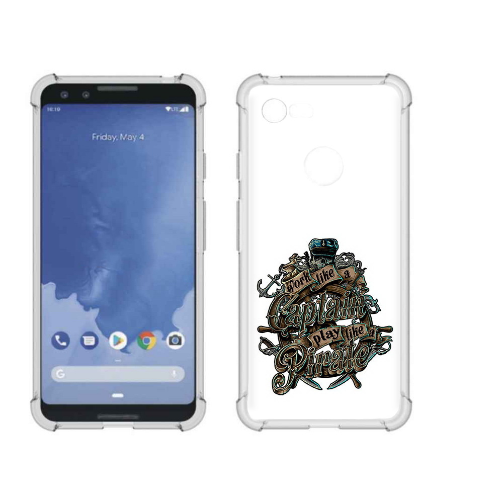 

Чехол MyPads Tocco для Google Pixel 3 капитан пиратов, Прозрачный, Tocco