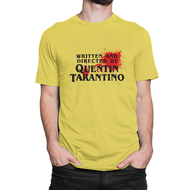

Футболка мужская Dream Shirts Directed By Quentin Tarantino желтая 2XL, Желтый, Directed By Quentin Tarantino