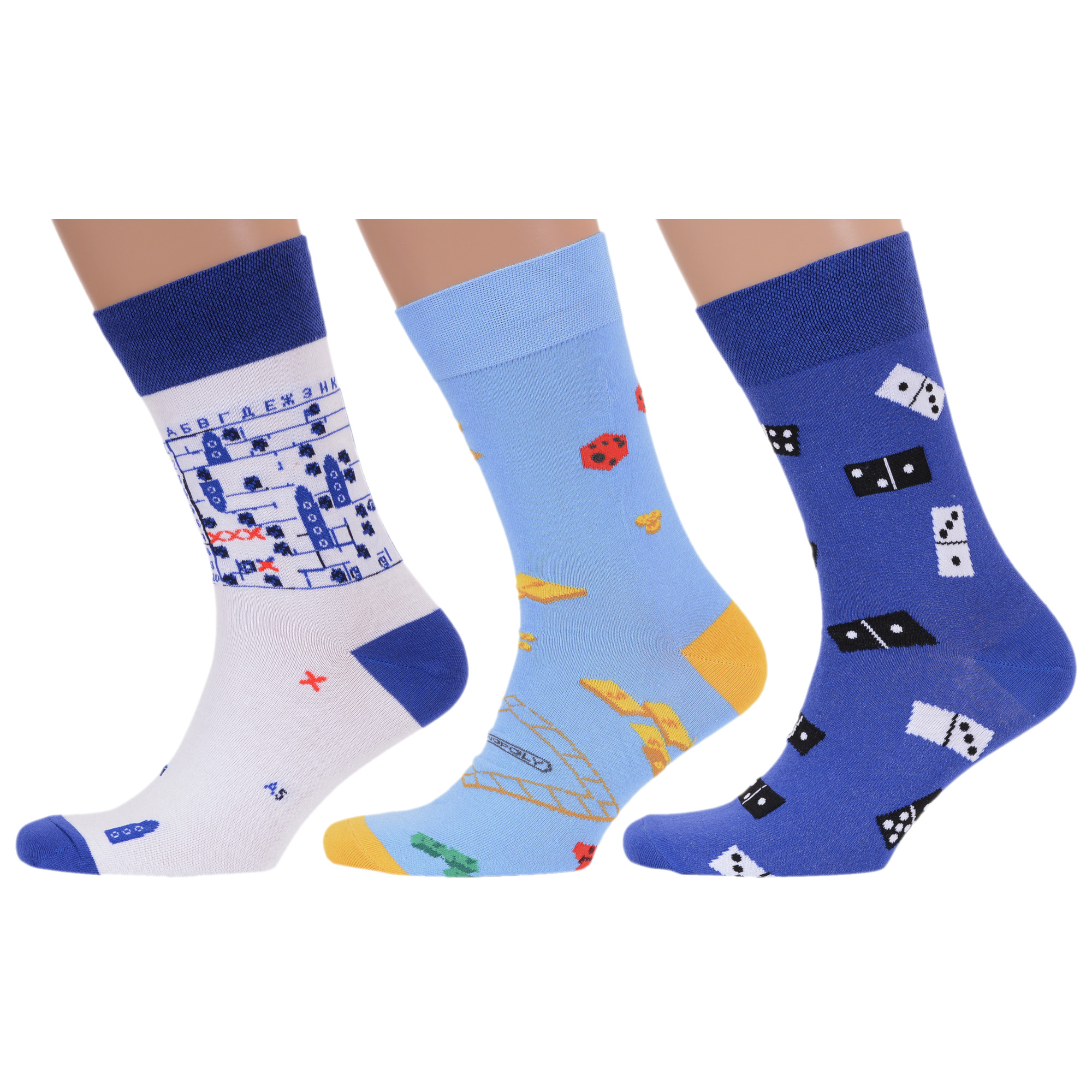 

Комплект носков мужских MoscowSocksClub msk3-М42 разноцветных 29, msk3-М42